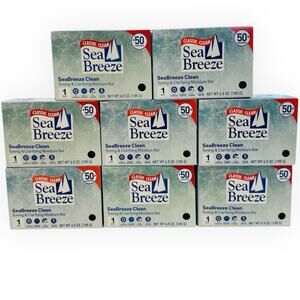 8 SEA BREEZE CLASSIC CLEAN TONING & CLARIFYING MOISTURE BAR SOAP 6.5 oz
